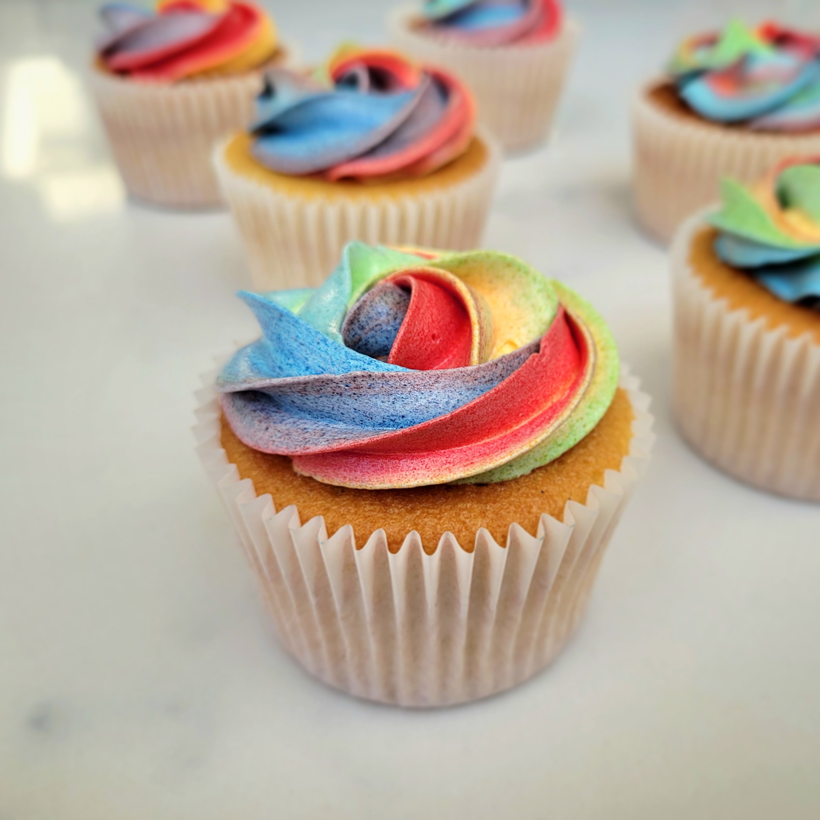 Rainbow Cupcakes - box of 6